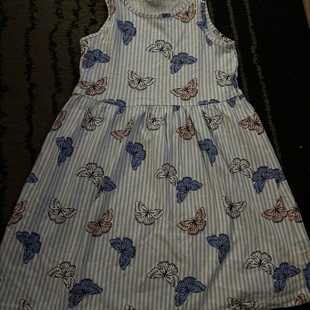 H&M Striped Butterfly Dress - Blue and Pink